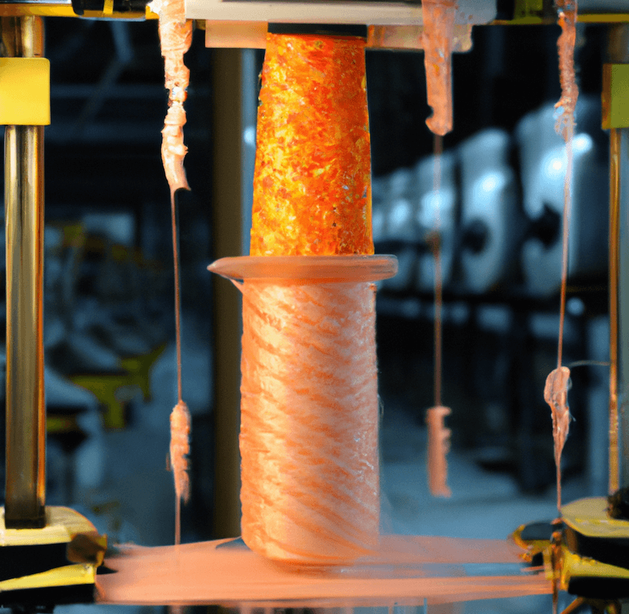 fabrication-nylon Rouleau orange de nylon