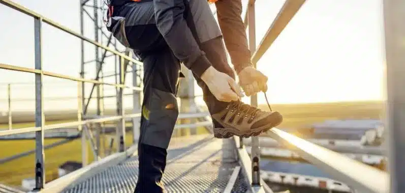 Chaussures sécurité BTP travail extérieur