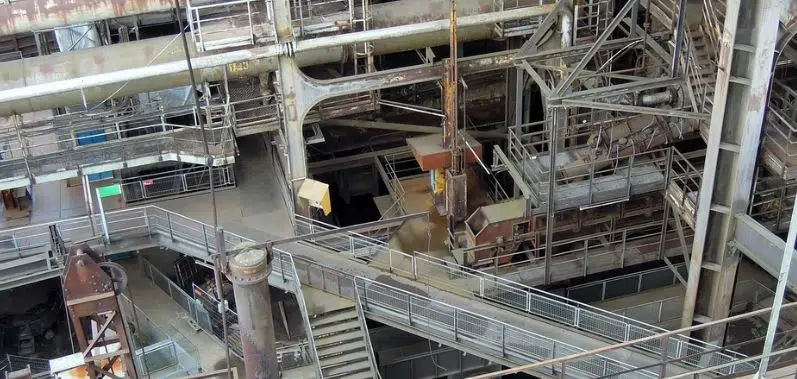 Une usine d'industrie lourde en France