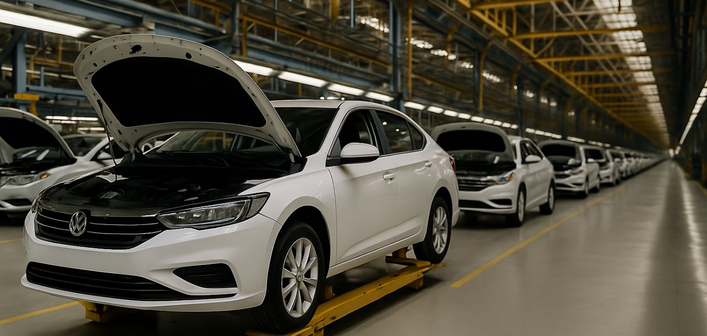 Véhicule en réparation